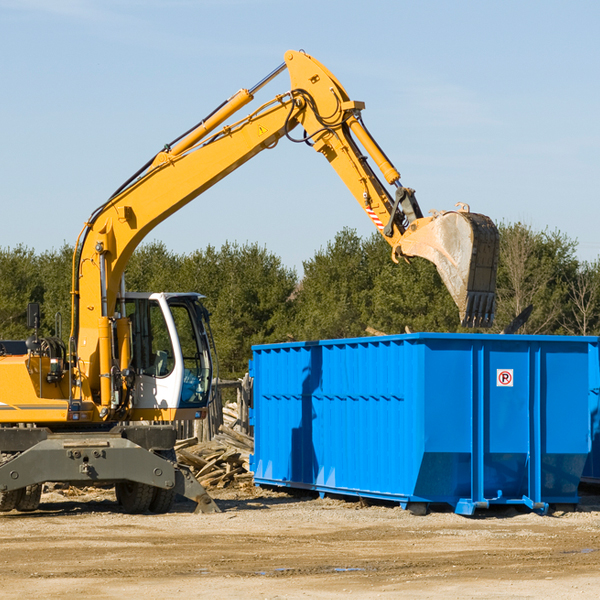 can i rent a residential dumpster for a construction project in Mccurtain